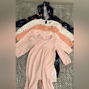 GAP Kids One Pieces Bodysuits - Pink, Peach, Navy Floral